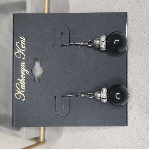 Black Bead Earrings